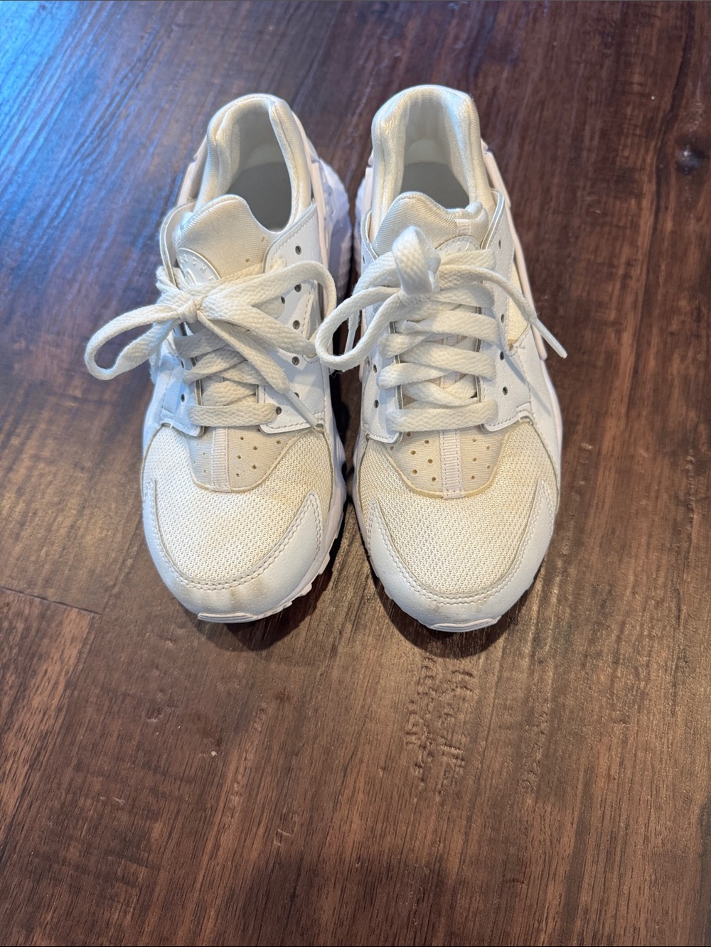 Nike Kids White Lace-Up Sneakers